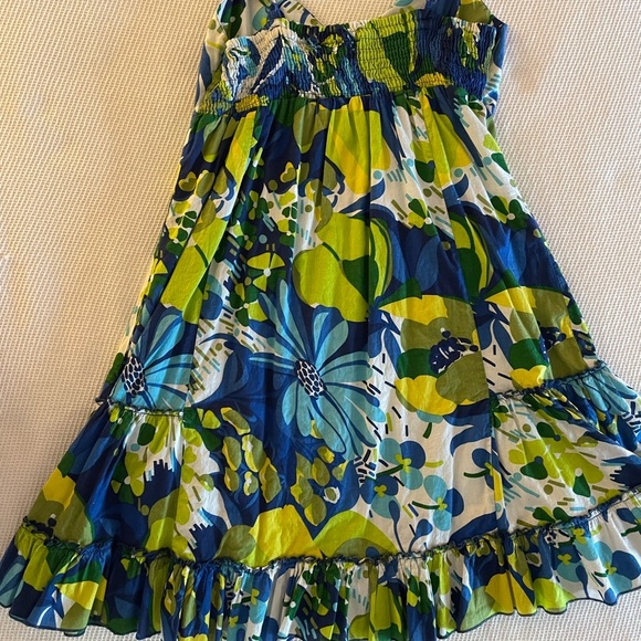 Speedo Junior Blue & Green Floral Print Mini Sundress - Picture 4 of 5